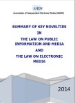 PUBLICATION: SUMMARY OF KEY NOVELTIES IN NEW MEDIA LAWS